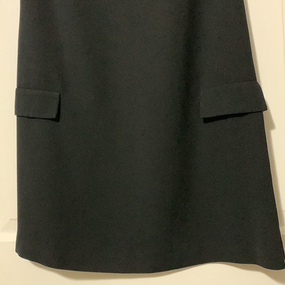 Liz Claiborne sleeveless black dress with optional slits with zippers both sides - Picture 3 of 13
